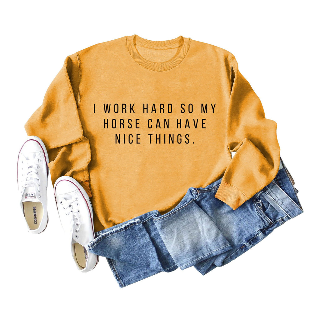 Casual Women's Autumn Winter Letter Sweater