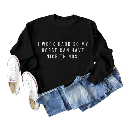 Casual Women's Autumn Winter Letter Sweater