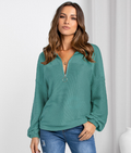 Women's Casual V-Neck Loose Pullover Sweater