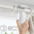 Smart automatic curtain opener robot installed on curtain rod