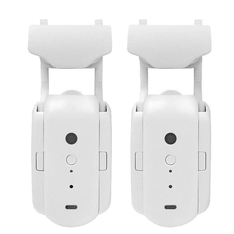 Automatic curtain opener device for Roman curtain rod