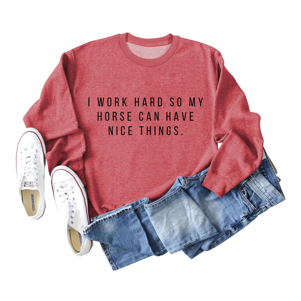 Casual Women's Autumn Winter Letter Sweater