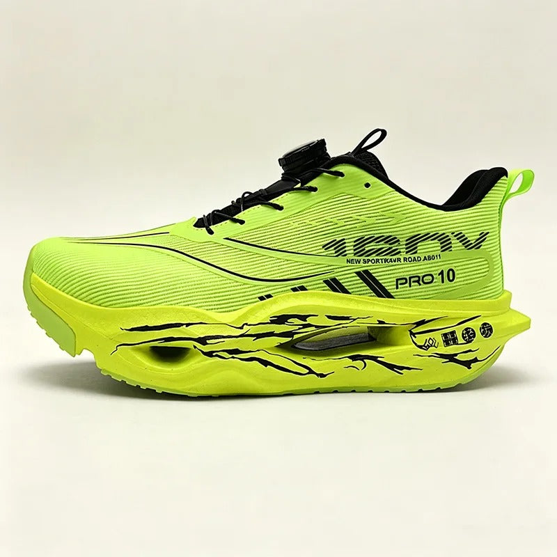 Carbon Plate Running Shoes – Breathable Cushioned Marathon Racing Sneakers