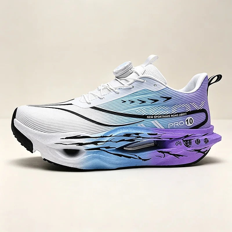 Carbon Plate Running Shoes – Breathable Cushioned Marathon Racing Sneakers