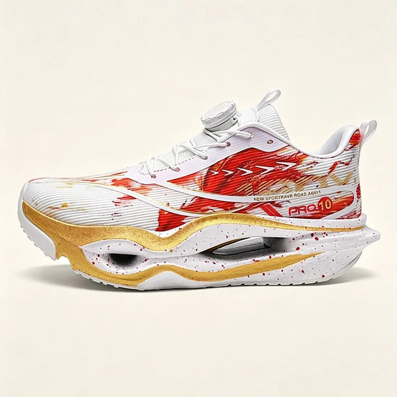 Carbon Plate Running Shoes – Breathable Cushioned Marathon Racing Sneakers