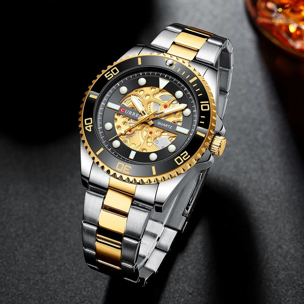 CURREN 8412 Men’s Stainless Steel Sports Quartz Wristwatch
