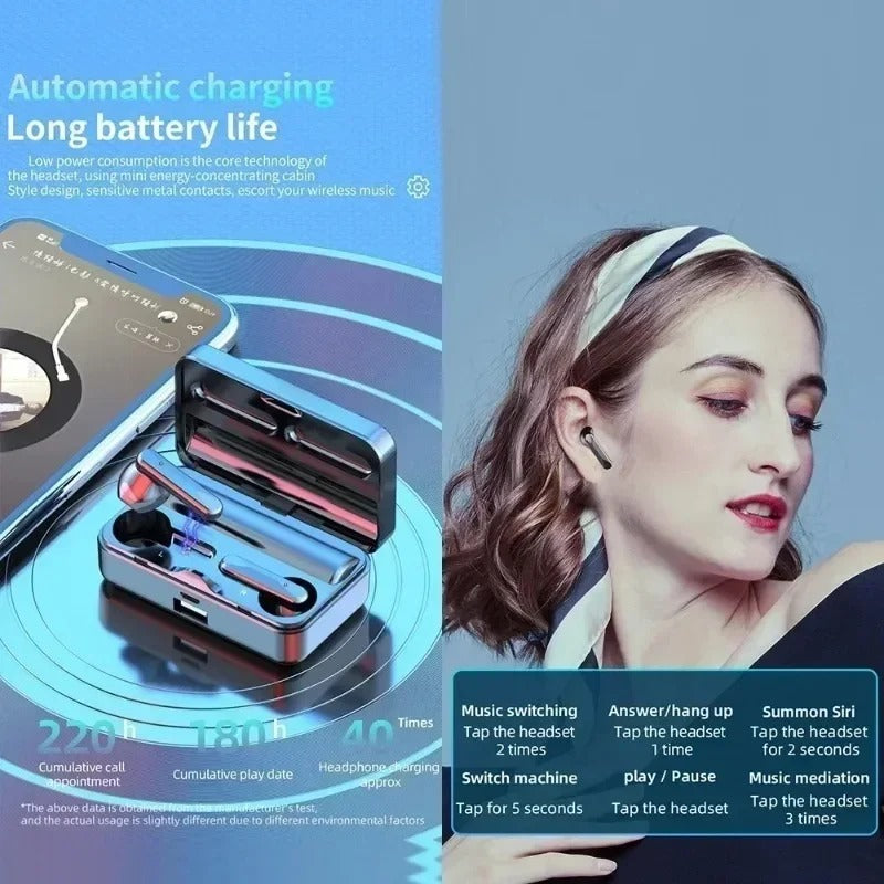 TWS Bluetooth Earbuds with Mic