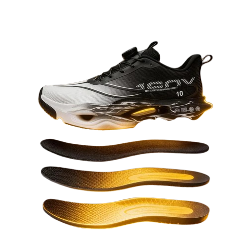 Carbon Plate Running Shoes – Breathable Cushioned Marathon Racing Sneakers