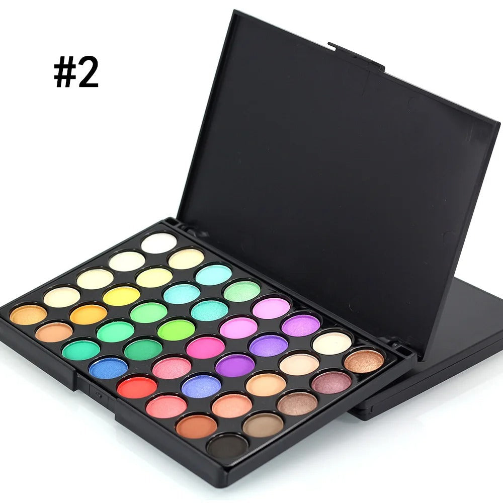 Glitter Matte Waterproof Eye Makeup Kit – Eyeshadow, Eyeliner, Mascara & Eyebrow Pencil