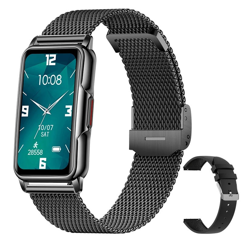Ultra-Thin Smart Bracelet Watch for Men Women with Heart Rate Sports Tracking